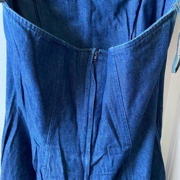 Vintage Ann Young strapless Denim mini dress and Matching jacket - Picture 4 of 9